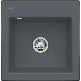 Villeroy & Boch Subway 50 S flat graphite + Handbetätigung