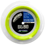 Yonex BG80 Badmintonsaite gelb 200m (Rollenware) (BG80)