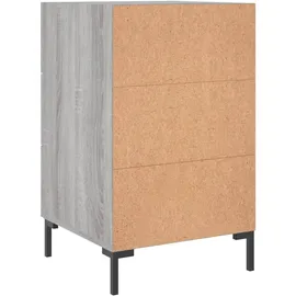 vidaXL Nachttisch Grau Sonoma 40x40x66 cm Holzwerkstoff