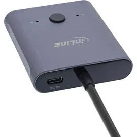 InLine USB-C Switch, bidirektionaler Umschalter, 8K, 10Gb/s, 100W
