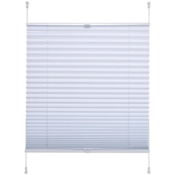 LIEDECO Klemmfix Thermo Plissee, 90x130 cm - weiss