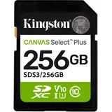 Kingston Canvas Select Plus 256 GB SDXC Speicherkarte Schwarz, Grün, Weiss