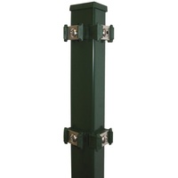 KRAUS Zaunpfosten Modell P mit Edelstahlplättchen, Zaunpfosten 4x6x220 cm, für Höhe 163 cm grün