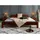 Massivmoebel24 Bett Akazie 180 x 200 cm Honig Lackiert Braun