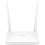 Cudy WR300 Router Wireless Fast Ethernet 300Mbps Single Band 2.4GHz Bianco - Weiß/Silber/Schwarz