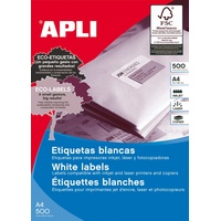 APLI 10563 Druckeretikett weiß