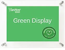 Archivo 2000 Wanddisplay DIN A4 Wandmontage 33 (B) x 3,5 (T) x 14 (H) cm Transparent