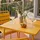 Oviala Palavas Gartenset Tisch quadratisch 3-tlg. Gelb