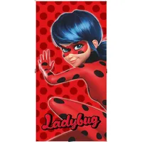 Jerry Fabrics Miraculous Ladybug Handtuch, Badetuch Duschtuch in rot,
