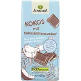Alnatura Bio Kokos-Schokolade mit Kokosblütenzucker, 100g