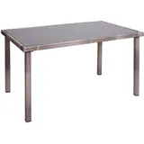 Mendler HWC-G19 Gartentisch 120 x 75 x 71 cm braun