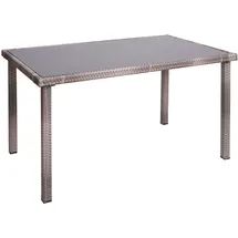 Mendler HWC-G19 Gartentisch 120 x 75 x 71 cm braun