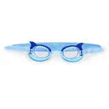 LEGAMI - Schwimmbrille, Schwimmbrille für Kinder, Antibeschlag-Gläser, UV-Schutz, mit elastischem Band und verstellbarem Nasensteg, Haifisch
