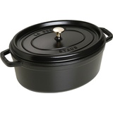 Staub Cocotte 33 cm oval schwarz