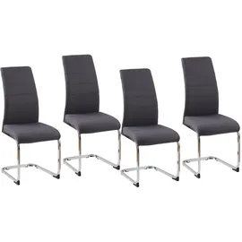 Hti-Living HTI-Line Schwingstuhl SallyC Grau 4er