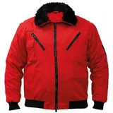 Korntex Arbeitsjacke Pilot Jacket, Vier-in-eins Pilotenjacke - Farbe: Red - Größe: XL