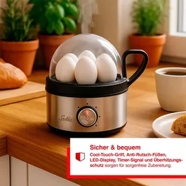Solis 8272 7 Eier + Eipicker Silber