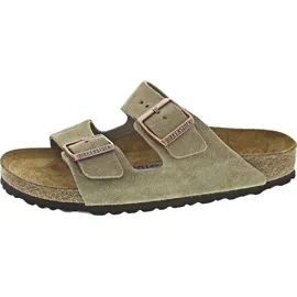 Birkenstock Arizona Weichbettung Veloursleder schmal taupe 39