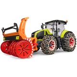 Bruder 03017 - Claas Axion 950 mit Schneeketten und Schneefräse 1:16