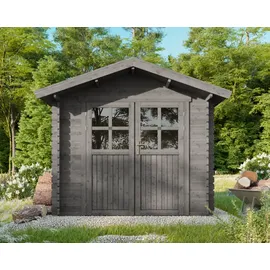 McGARDEN Gartenhaus Montreal 250 x 220 cm mit Imprägnierung in Anthrazit