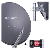 Dur-Line Select 1 Teilnehmer Set - Qualitäts-Alu-Satelliten-Komplettanlage - Sel...