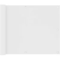 VidaXL Balkon-Sichtschutz Weiß 75x400 cm Oxford-Gewebe