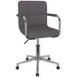 vidaXL Esszimmerstuhl Drehbar Taupe Stoff