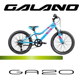Galano GA20 20" RH 26 cm blau/pink 7-Gang V-Brakes