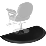 Vevor Salonmatte für Friseure, 910x1520 mm, halbrunde Stehmatte, 13 mm dicke Anti-Ermüdungsmatte mit rundem Ausschnitt, leicht zu reinigender PVC-Oberfläche & abgeschrägten Kanten zum Stolpern