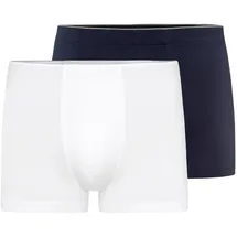 Hanro Retro Boxershorts blau/weiß XL 2er Pack