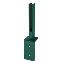 deutsche zauntechnik Zaunpfosten 60 x 40 mm Grün/Stahl