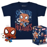 Funko Pocket POP! & Tee: Marvel - Spider-Man - Spidey - Lebkuchen - M - Für Kinder - Spider-Man - T-Shirt - Kleidung Mit Vinyl-Minifigur Zum Sammeln - Geschenkidee - Spielzeug Und Kurzärmeliges Top