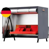 Hollywoodschaukel Abdeckung 3 Sitzer 420D Robust Allwetter-Schutz Für Gartenscha
