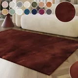 Esprit Hochflor-Teppich ESPRIT "Alice ESP-4377, Kunstfell", rot (bordeaux), B:80cm H:25mm L:150cm, Kunstfaser, Teppiche, Kaninchenfell-Haptik, besonders weich und dicht, für alle Räume