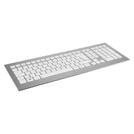 Cherry DW 8000 Wireless Tastatur DE Set weiß/silber