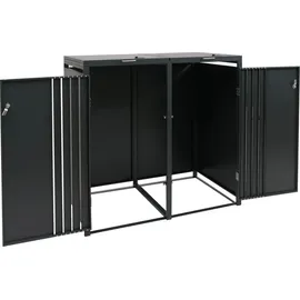 MCW Mülltonnenverkleidung O67 132 x 122 x 84 cm anthrazit
