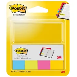 Post-it Pagemarker aus Papier, 15 x 50 mm, Neonfarben