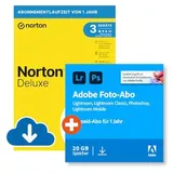 Adobe Creative Cloud Foto-Abo + Norton 360 (25GB) | Download & Produktschlüssel