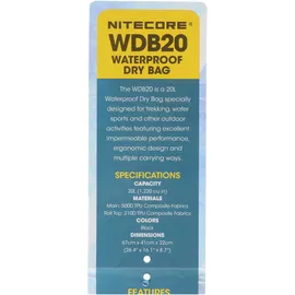 Nitecore WDB20 - wasserdichter Rucksack 20L