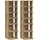 vidaXL Couchtisch Artisan-Eiche Braun 40 x 40 x 43 cm