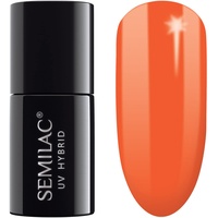 Semilac UV Nagellack 045 Electric Orange 7ml Kollektion Tropical Drinks