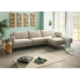 Massivmoebel24 Ecksofa 285x161x81 Silikon-Feder Mix beige TRIENT