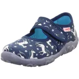 superfit Mädchen Bonny Hausschuh, Blau Mehrfarbig 8110, 34 EU