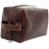 Buckle & Seam Kulturbeutel Everest brown blue