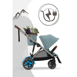 Cybex e-Gazelle S Kinderwagen mit E-Antrieb, Farbe: Almond / Taupe