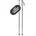 Unisex-Adult Alpine Poles Schwarz 125 EU