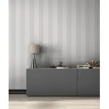 Marburg Vliestapete Muster Streifen Blockstreifen Textil Optik Grau 10,05 x 0,53 m 47637