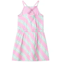 vidaXL Kinderkleid mit Kordelzug Ärmellos Rosa 116