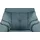 HIMOLLA Relaxsessel 4217 Leder 96 x 109 x 91 cm Blau mit Kopfteil