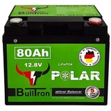 BullTron Polar Lithium-Batterie, inkl. Smart BMS, Bluetooth App 80Ah/1024Wh